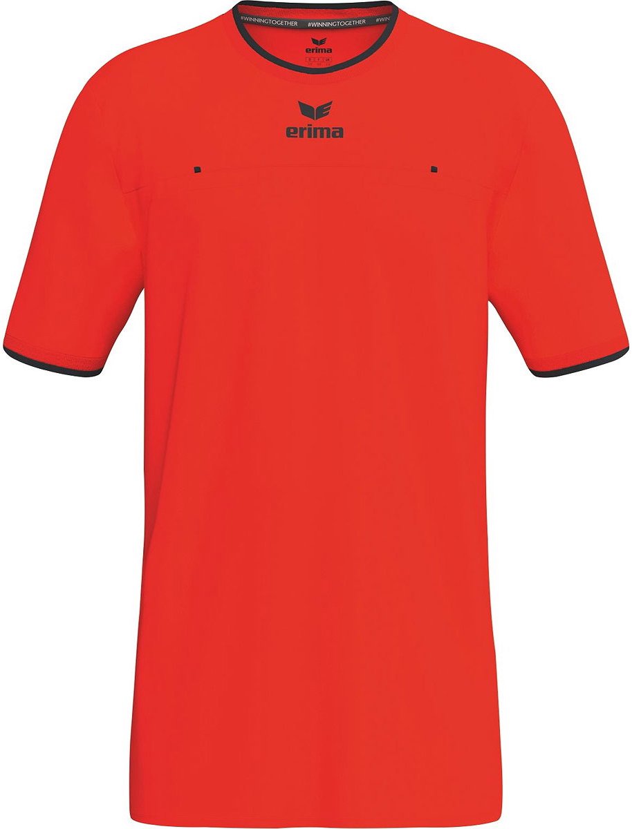 914x1200-228 Erima Referee Scheidsrechtersshirt Korte Mouw Heren - Coral | Maat: M - Afbeelding 1