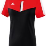 Erima Squad T-Shirt Dames - Rood / Zwart / Wit | Maat: 42