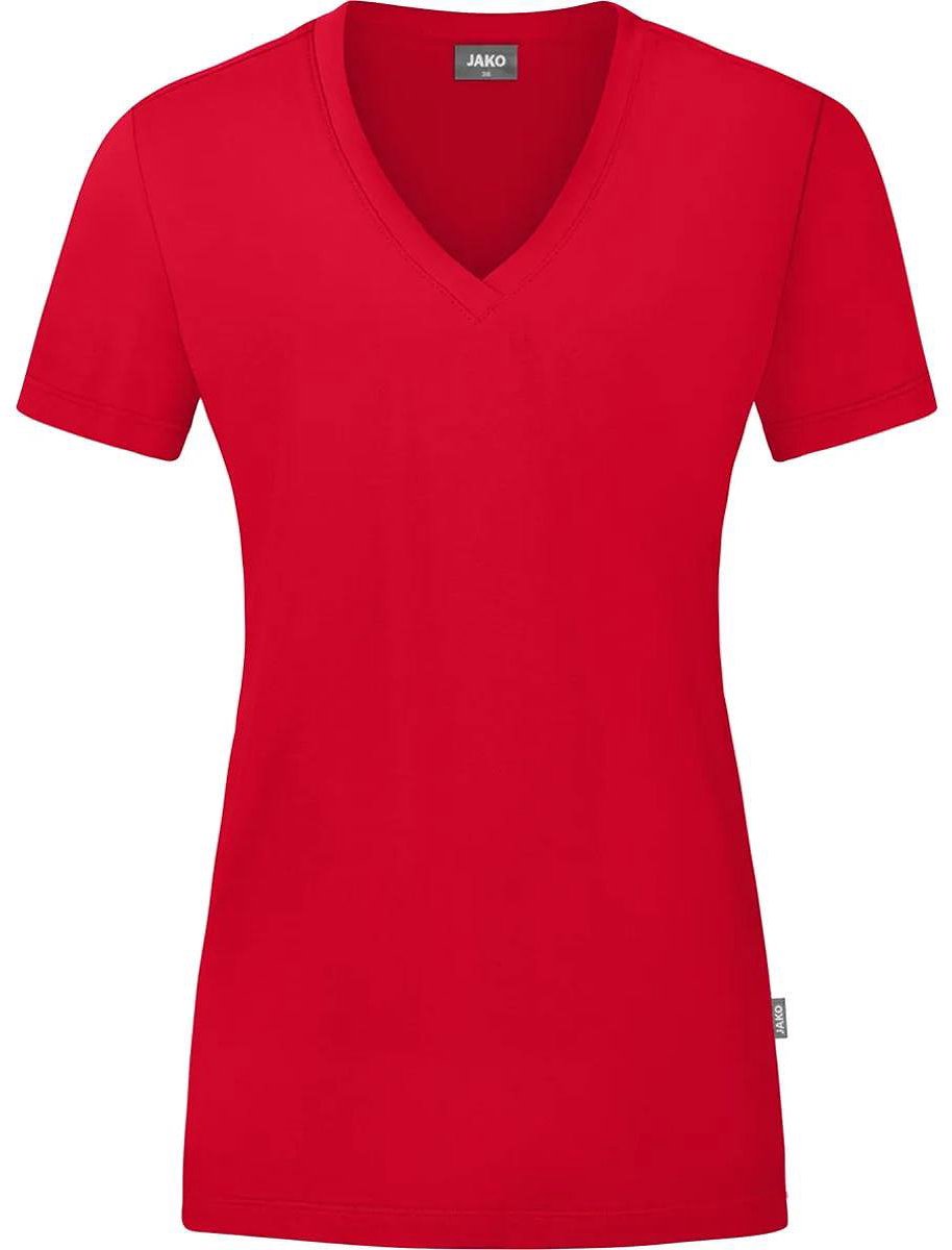 914x1200-259 Jako Organic T-Shirt Dames - Rood | Maat: 48 - Afbeelding 1