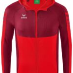 Erima Six Wings Trainingsjack Met Capuchon Kinderen - Rood / Bordeaux | Maat: 152
