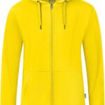 Jako Organic Jas Met Kap Dames - Citroen | Maat: 36