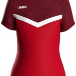 Jako Iconic T-Shirt Dames - Rood / Bordeaux | Maat: 38