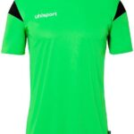 Uhlsport Squad 27 Shirt Korte Mouw Kinderen - Fluo Groen / Zwart | Maat: 116