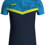Jako Iconic Polo Heren - Marine / Jako Blauw / Fluogeel | Maat: XXL