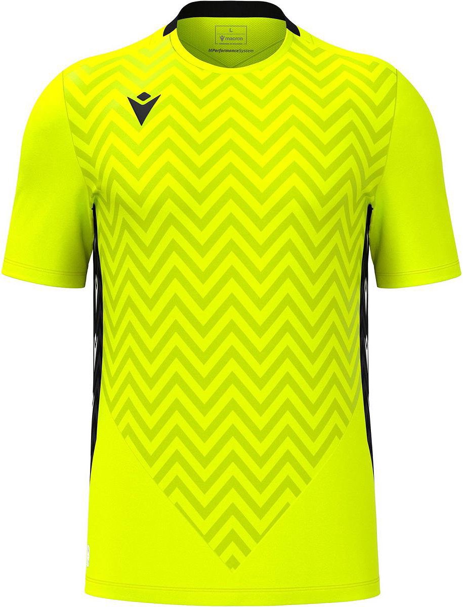 915x1200-26 Macron Scorpio Keepershirt Korte Mouw Kinderen - Fluogeel / Zwart | Maat: 9-10 Y - Afbeelding 1