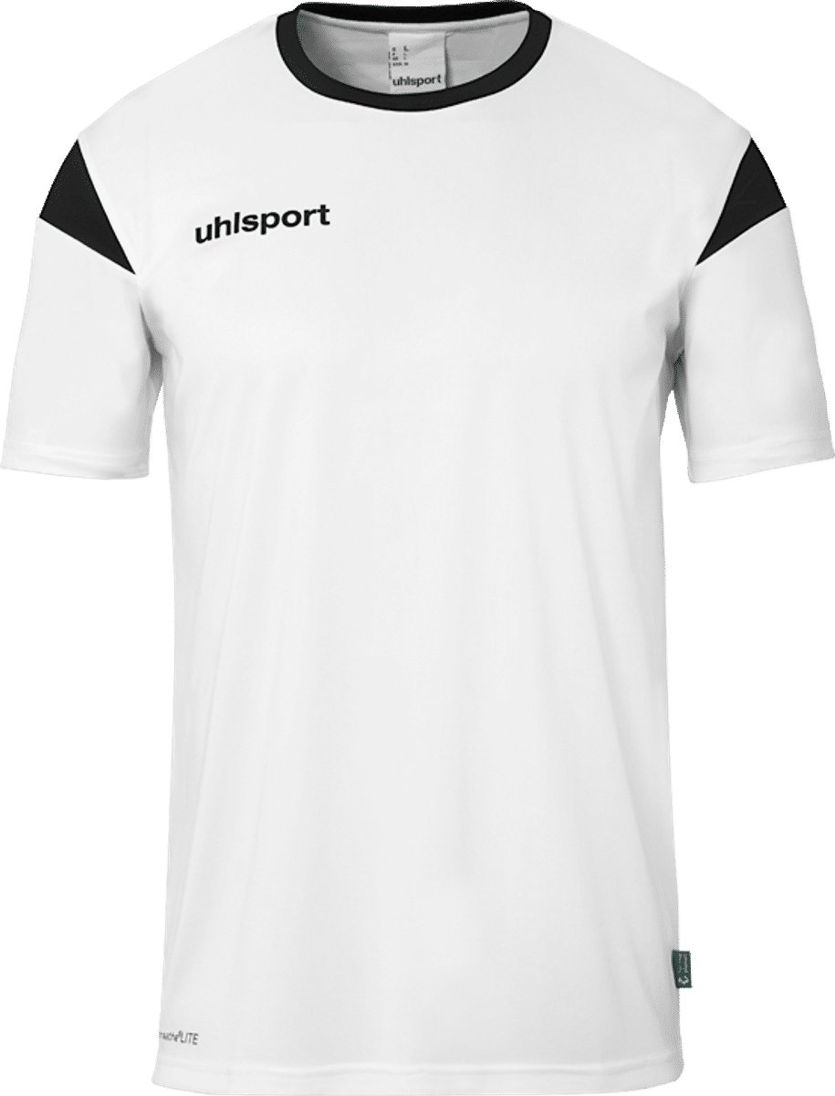 915x1200-73 Uhlsport Squad 27 Shirt Korte Mouw Heren - Wit / Zwart | Maat: 3XL - Afbeelding 1