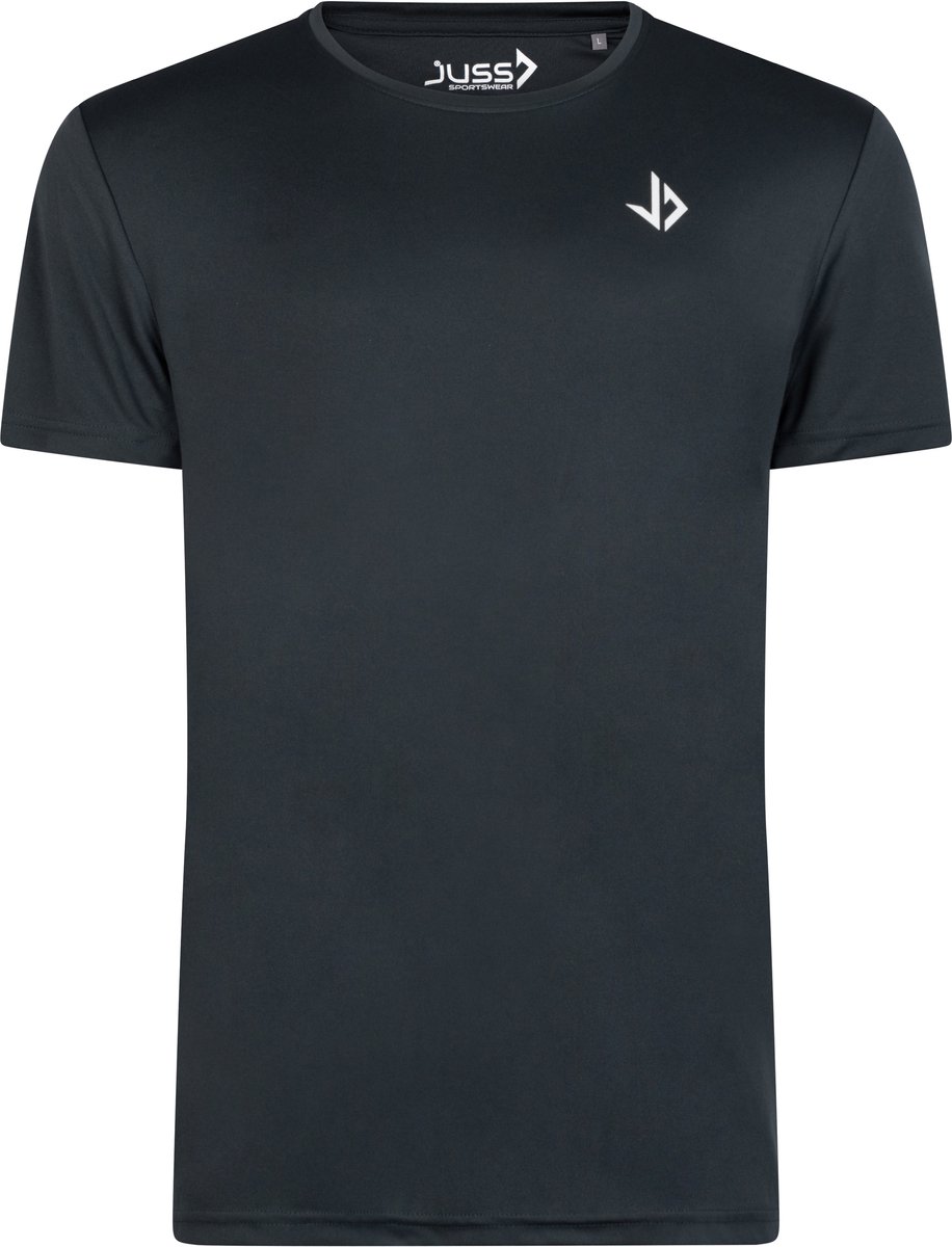 916x1200-19 JUSS7 Intense Sportshirt Heren - Hardloopshirt Korte Mouwen - Dry-Fit & Ademend - Lichtgewicht Trainingsshirt - Grijs - Maat M - Afbeelding 1