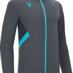 Macron Victory Raijin Polyestervest Kinderen - Antraciet / Neon Sky | Maat: 9-10 Y