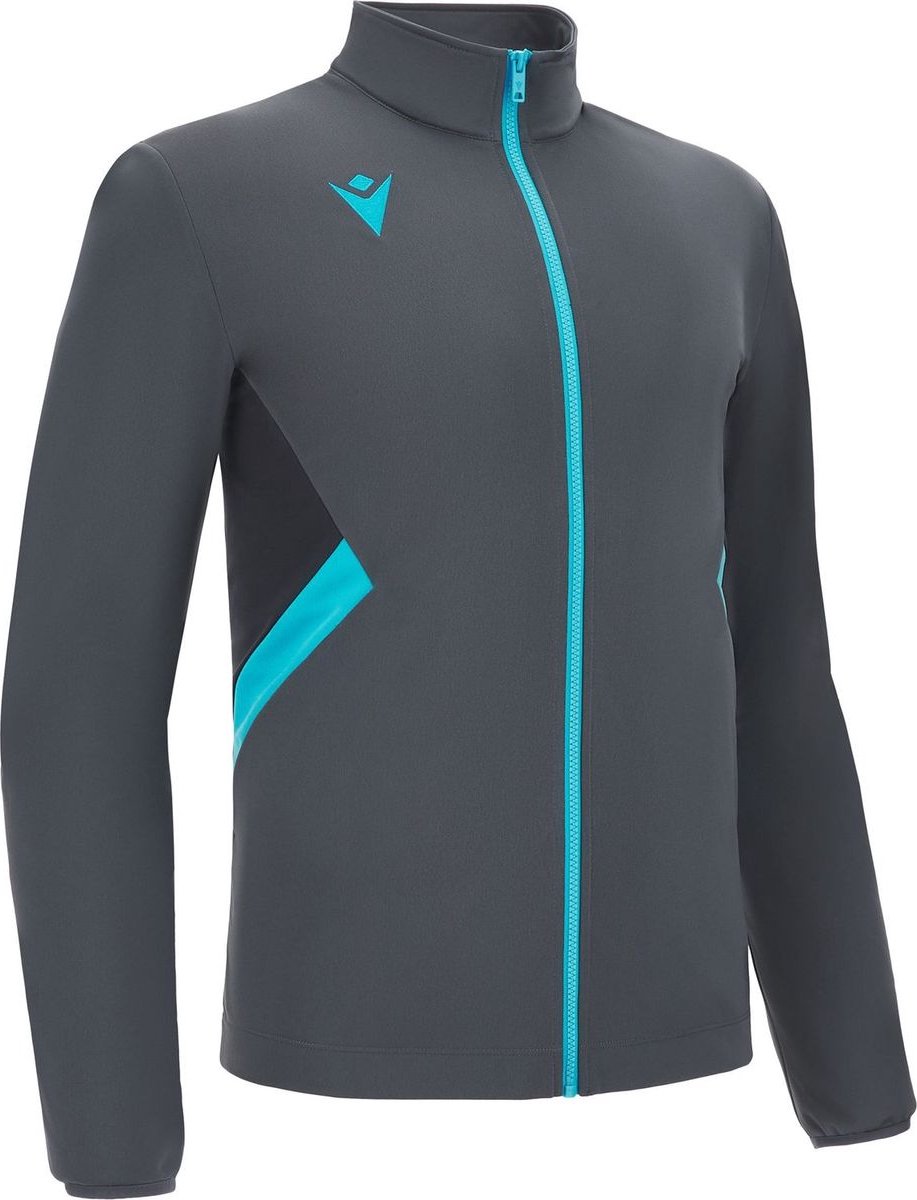 917x1200-2 Macron Victory Raijin Polyestervest Kinderen - Antraciet / Neon Sky | Maat: 9-10 Y - Afbeelding 1