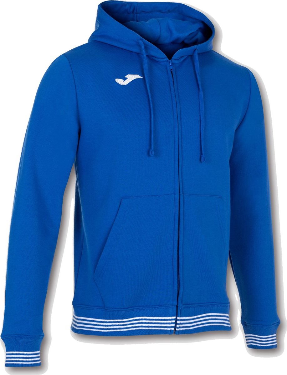 917x1200-24 Joma Campus III Jas Met Kap Heren - Royal | Maat: L - Afbeelding 1
