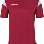 Uhlsport Squad 27 Shirt Korte Mouw Kinderen - Bordeaux / Hemelsblauw | Maat: 128