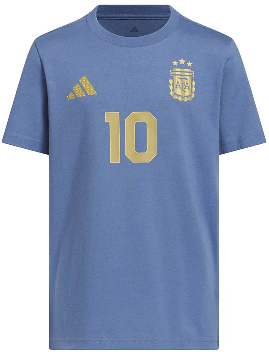 918x1200-10 Adidas Messi Name&number T-shirt Met Korte Mouwen Blauw 11-12 Years Jongens - Afbeelding 1