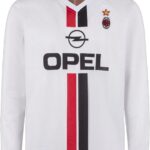 AC Milan Retro Shirt Uit 1995-1996 (Lange Mouwen)