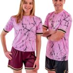 Proma Sports - Performance Shirt - Marble Pink/Black - 2XS/XS - ESPORTS / FOOTBALL Tenue - Kinderen - Volwassenen - Unisex - Teamsports - Fitnessshirt - Voetbalshirt - Tennisshirt - Padelshirt - Gamingshirt - Virtual Sim Racing F1 GT