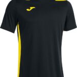 Joma Championship VI Shirt Korte Mouw Dames - Zwart / Geel | Maat: M