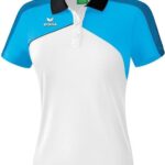 Erima Premium One 2.0 Polo Dames - Wit / Curacao / Zwart | Maat: 42