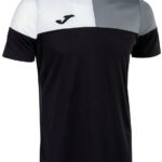 Joma Crew V T-shirt Met Korte Mouwen Zwart 5-6 Years Jongens,Meisjes