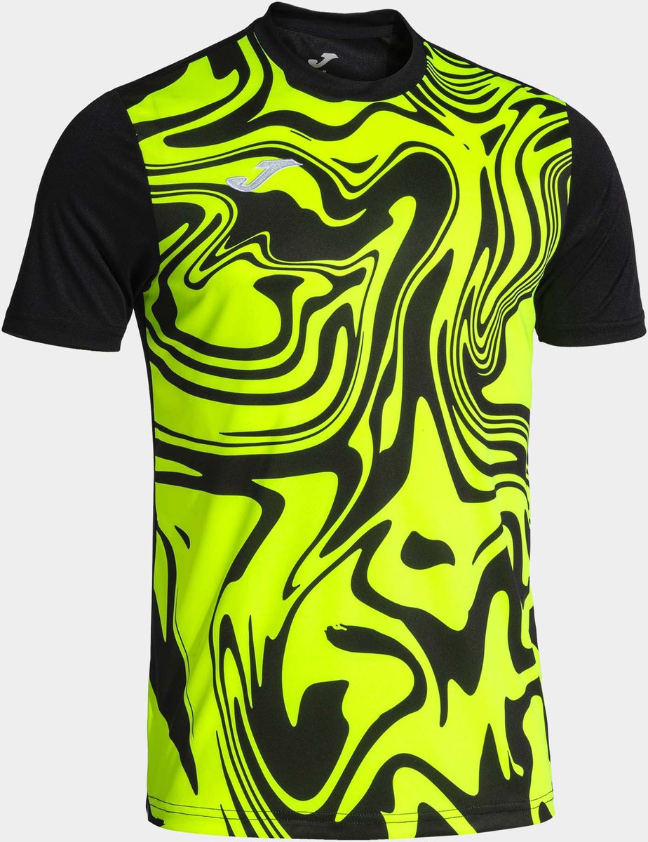 924x1200-24 Joma Lion Ii T-shirt Met Korte Mouwen Zwart L Man - Afbeelding 1