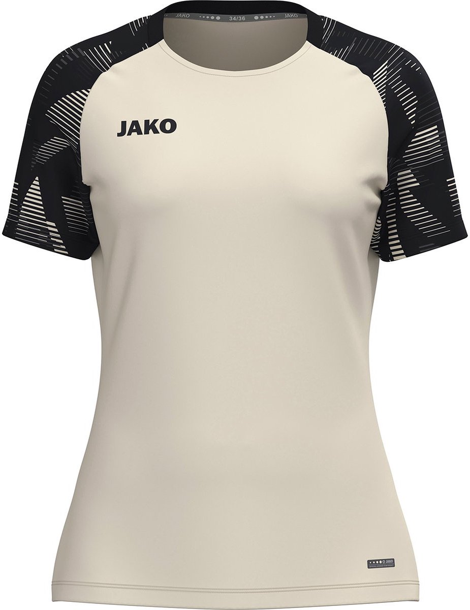 925x1200-16 Jako Sonic T-Shirt Dames - Off White / Zwart | Maat: 38/40 - Afbeelding 1