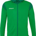 Uhlsport Squad 27 Jas Met Kap Heren - Groen / Lagoon | Maat: L
