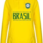 Brazilië Team Dames Hoodie - Geel - XS