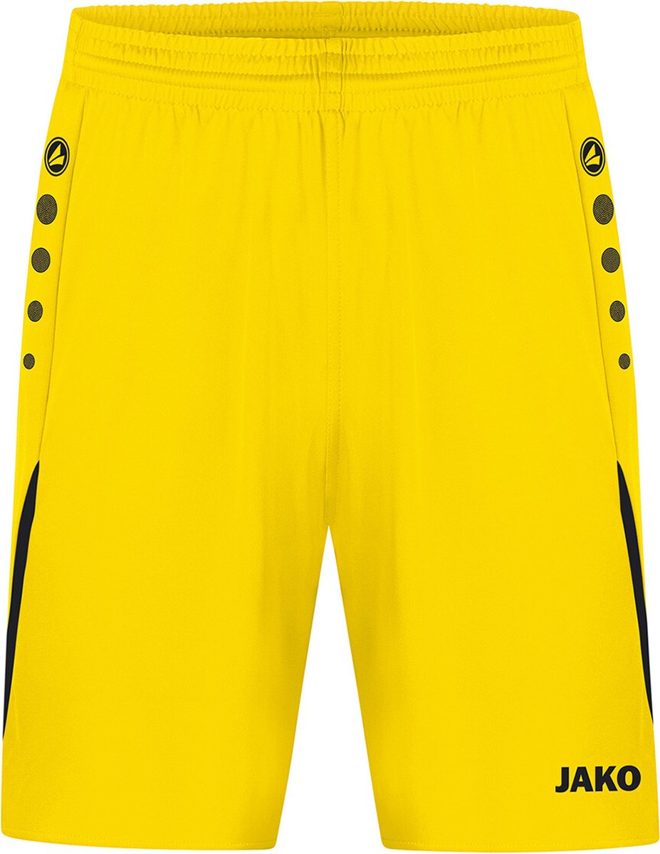 927x1200-15 Jako Challenge Short Heren - Citroen / Zwart | Maat: M - Afbeelding 1
