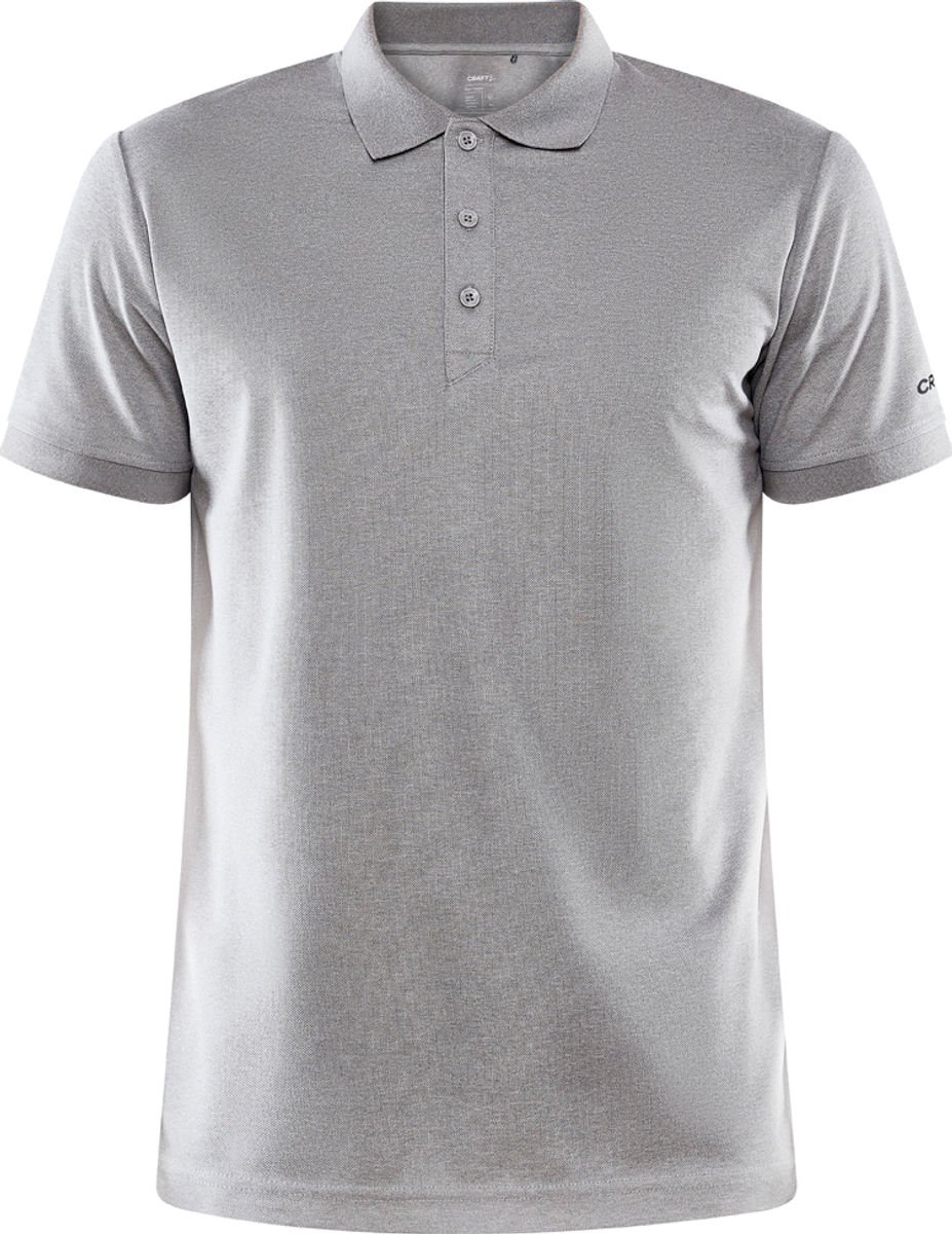 927x1200-22 Craft Unify Polo Heren - Grijs Gemeleerd | Maat: XXL - Afbeelding 1