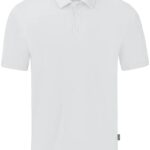 Jako Organic Polo Stretch Heren - Wit | Maat: S