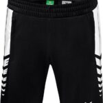 Erima Six Wings Worker Short Heren - Zwart / Wit | Maat: M