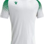 Macron Alioth Shirt Korte Mouw Heren - Wit / Groen | Maat: 5XL