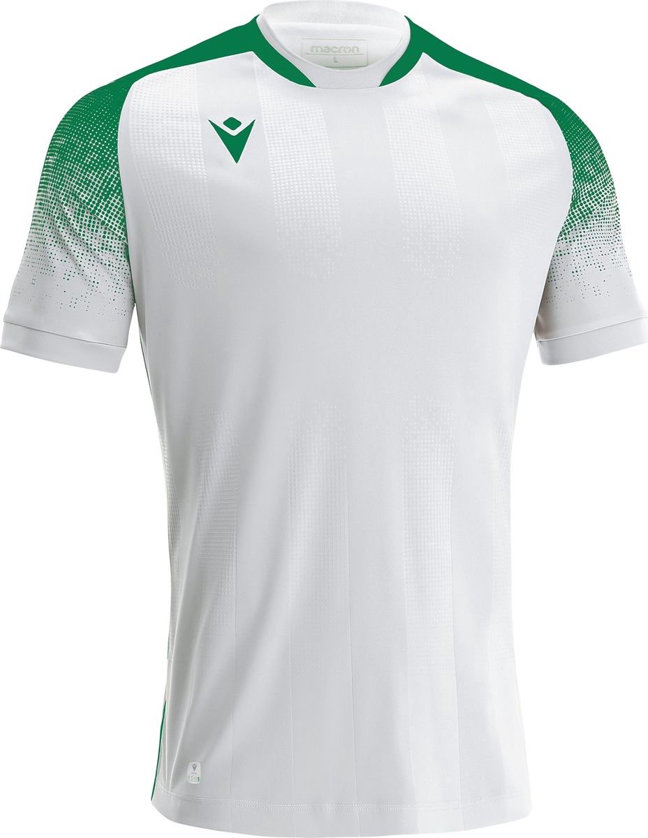 928x1200-20 Macron Alioth Shirt Korte Mouw Heren - Wit / Groen | Maat: 5XL - Afbeelding 1