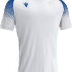 Macron Alioth Shirt Korte Mouw Kinderen - Wit / Royal | Maat: 11-12 Y
