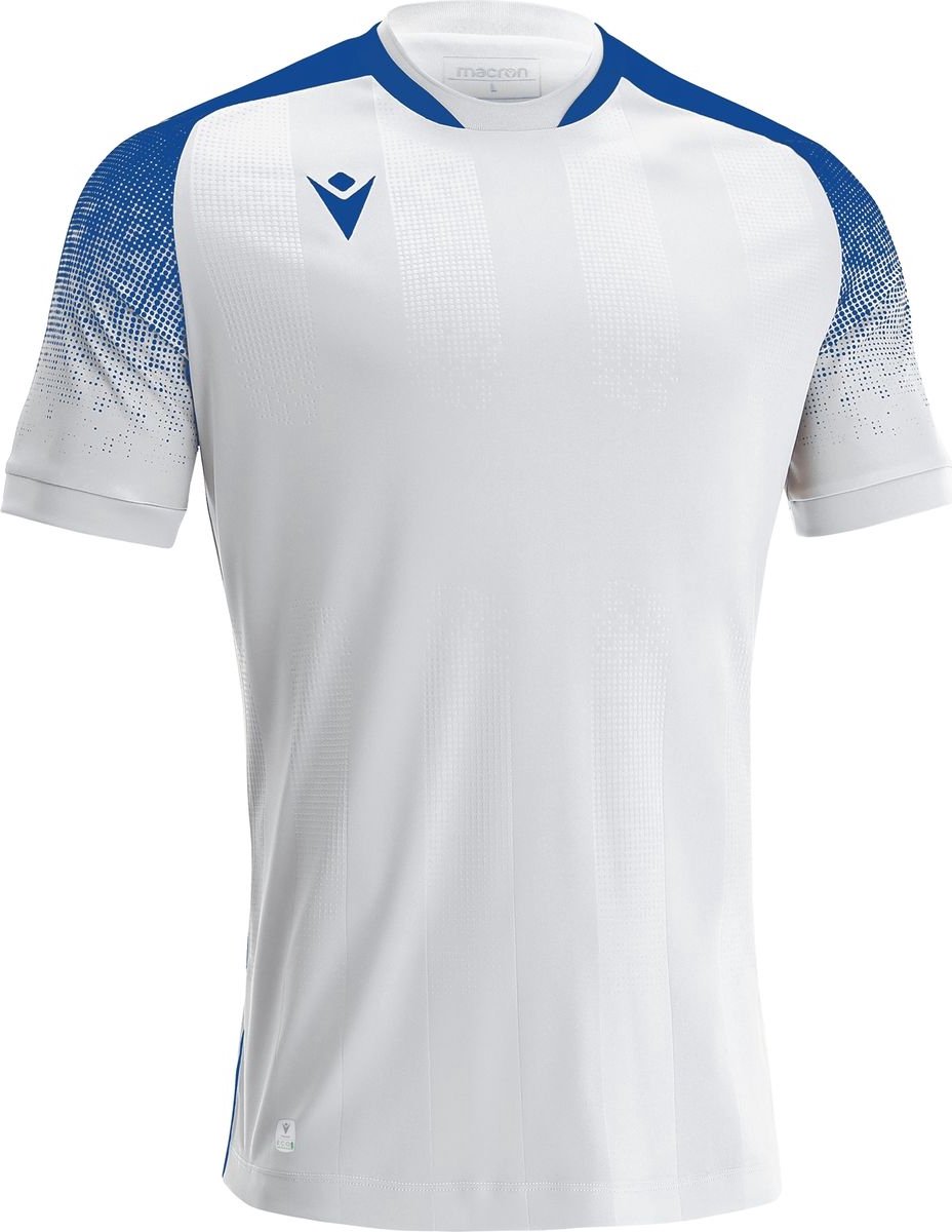928x1200-49 Macron Alioth Shirt Korte Mouw Kinderen - Wit / Royal | Maat: 11-12 Y - Afbeelding 1