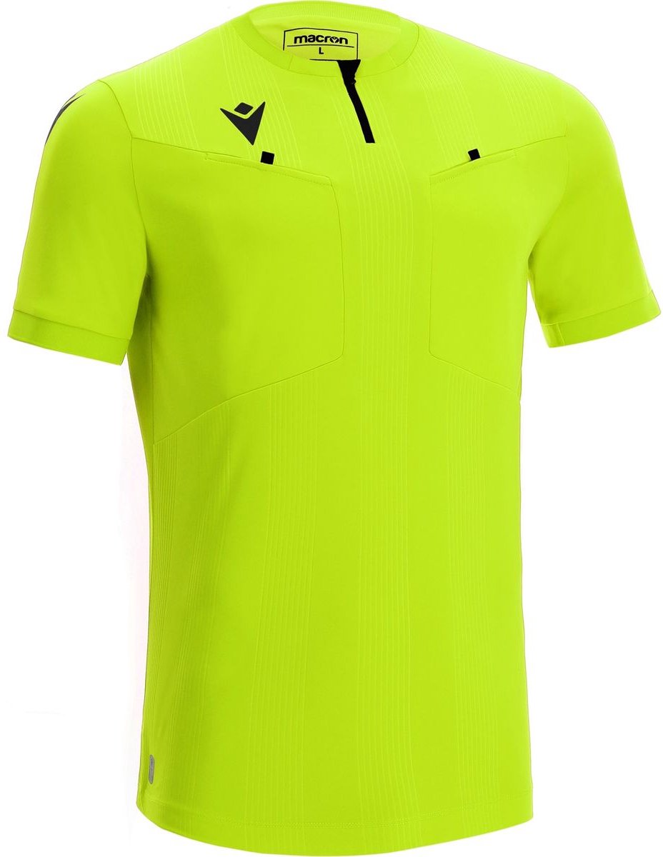 928x1200-52 Macron Dienst Scheidsrechtersshirt Korte Mouw Heren - Fluogeel | Maat: XL - Afbeelding 1