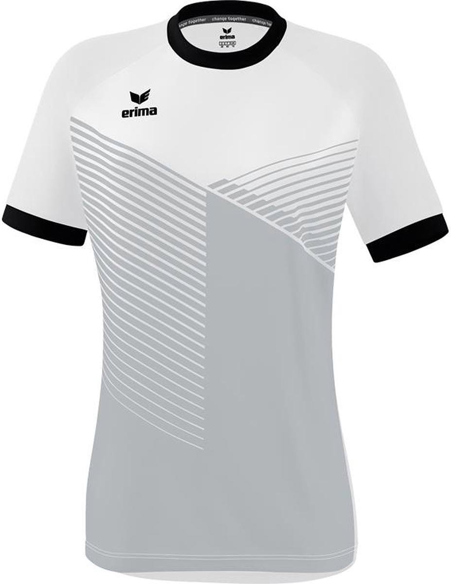 928x1200-82 Erima Mantua Shirt Korte Mouw Dames - Wit / Zwart | Maat: 38 - Afbeelding 1