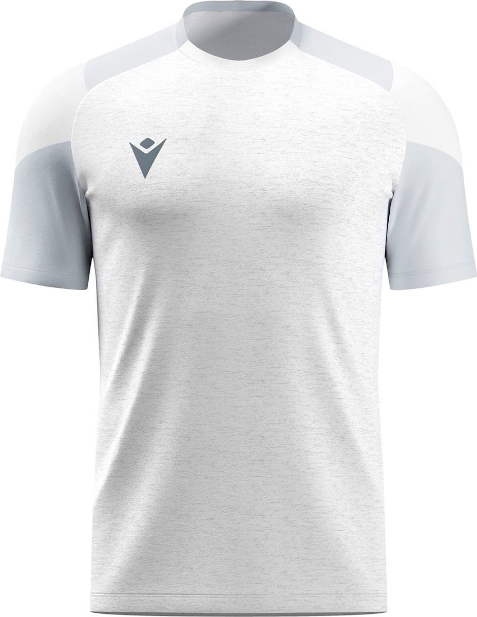 929x1200-14 Macron Glory Golem Shirt Korte Mouw Kinderen - Wit / Zilver | Maat: 7-8 Y - Afbeelding 1