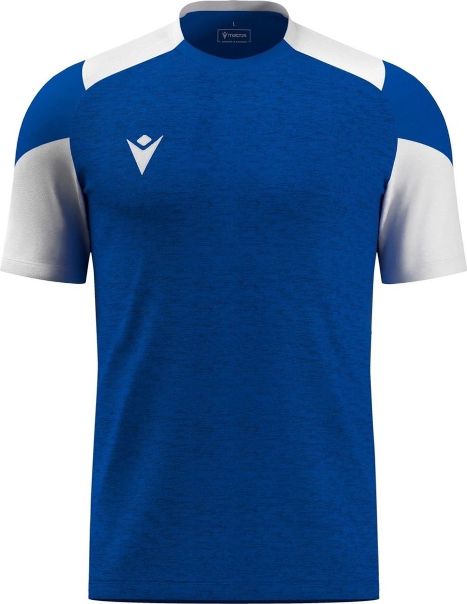 929x1200-47 Macron Glory Golem Shirt Korte Mouw Heren - Royal / Wit | Maat: XL - Afbeelding 1