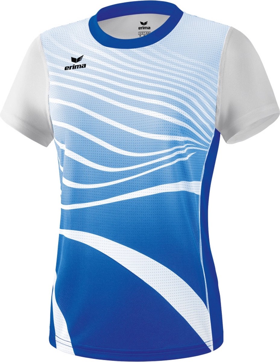 929x1200-49 Erima Atletiek T-Shirt Dames - New Royal / Wit | Maat: 42 - Afbeelding 1