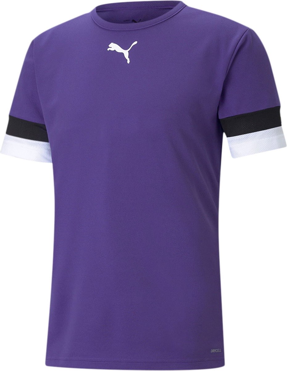 930x1200-14 Puma Teamrise Shirt Korte Mouw Heren - Paars | Maat: L - Afbeelding 1