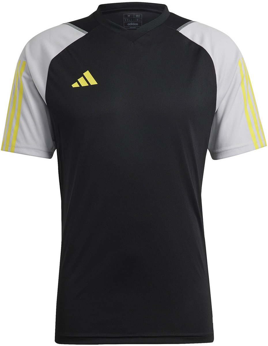 930x1200-48 adidas T-shirt Heren Tiro 23 Competition Jersey Zwart-Grijs - Maat M - Afbeelding 1