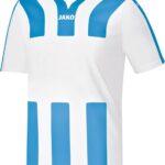 Jako Santos Shirt Korte Mouw Heren - Wit / Hemelsblauw | Maat: M