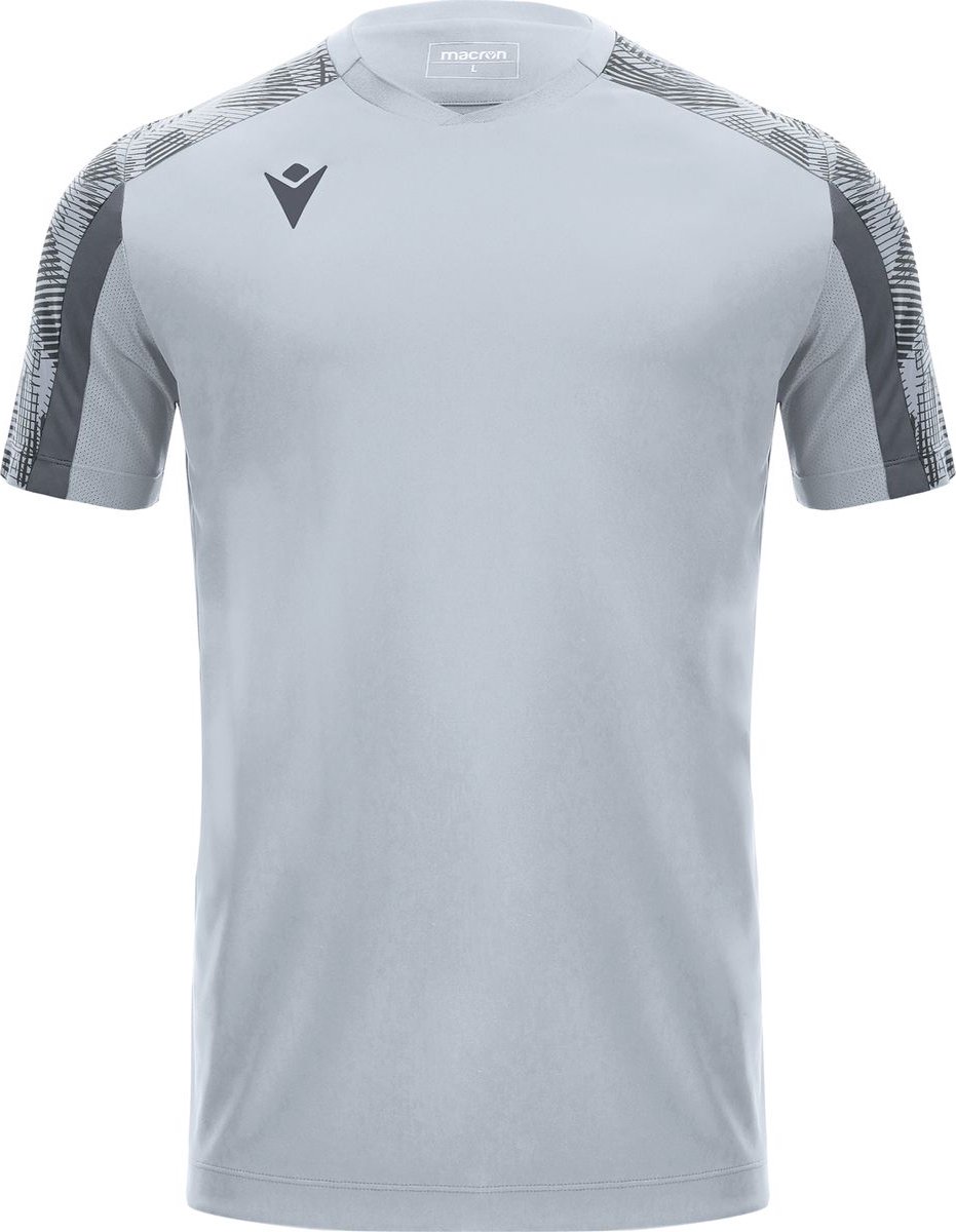 931x1200-22 Macron Gede Shirt Korte Mouw Kinderen - Zilver / Antraciet | Maat: 11-12 Y - Afbeelding 1