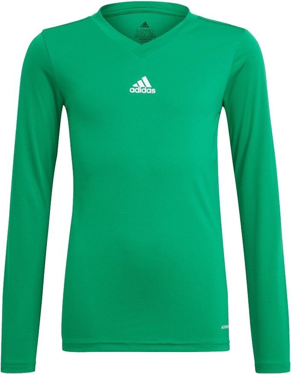 932x1200-1 adidas - Team Base Tee Youth - Voetbal Ondershirts - 128 - Groen - Afbeelding 1