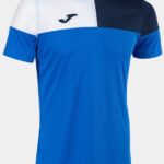 Joma Crew Royal-navy-wit Sport-T-shirt Blauw - M