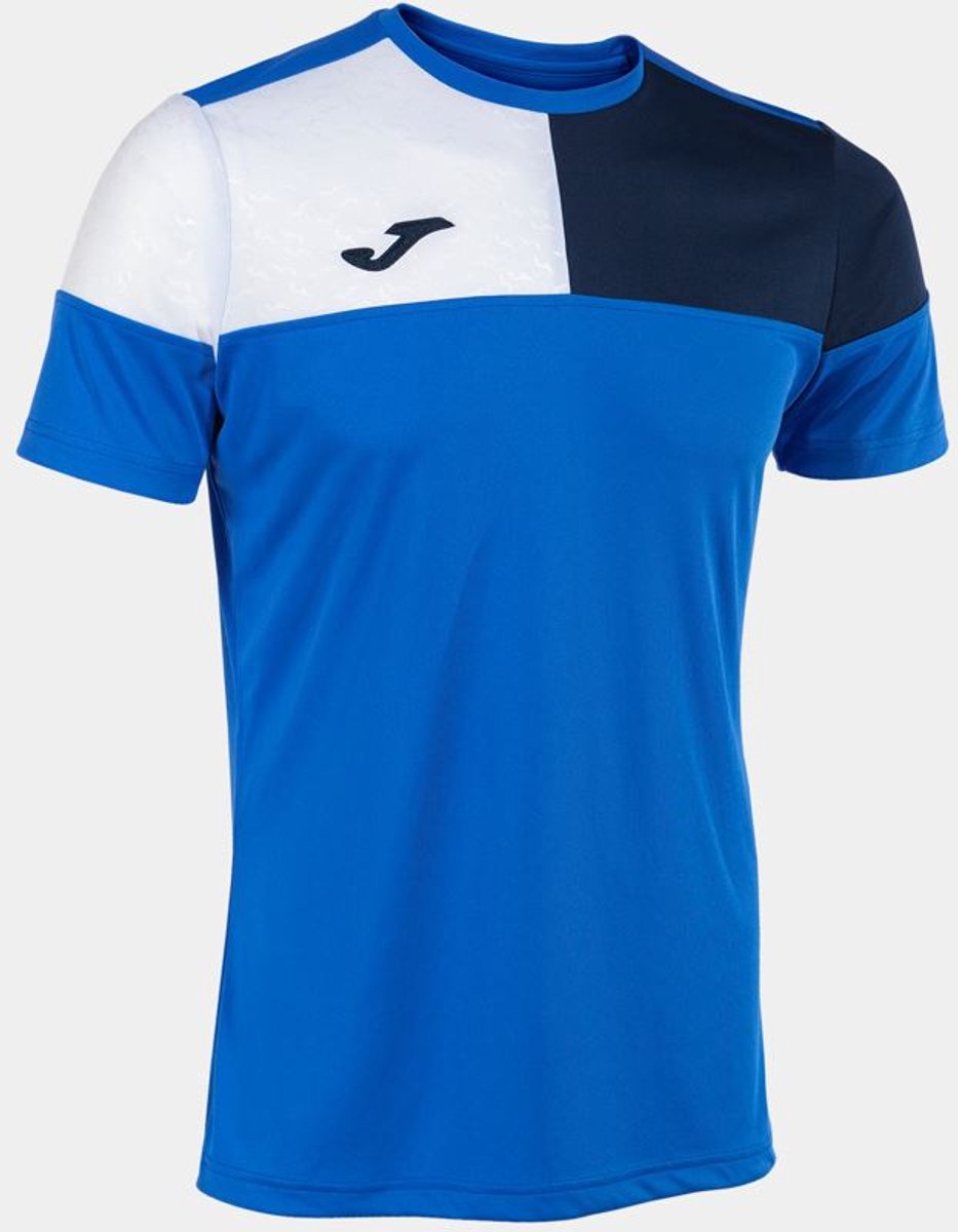 933x1200-1 Joma Crew Royal-navy-wit Sport-T-shirt Blauw - M - Afbeelding 1
