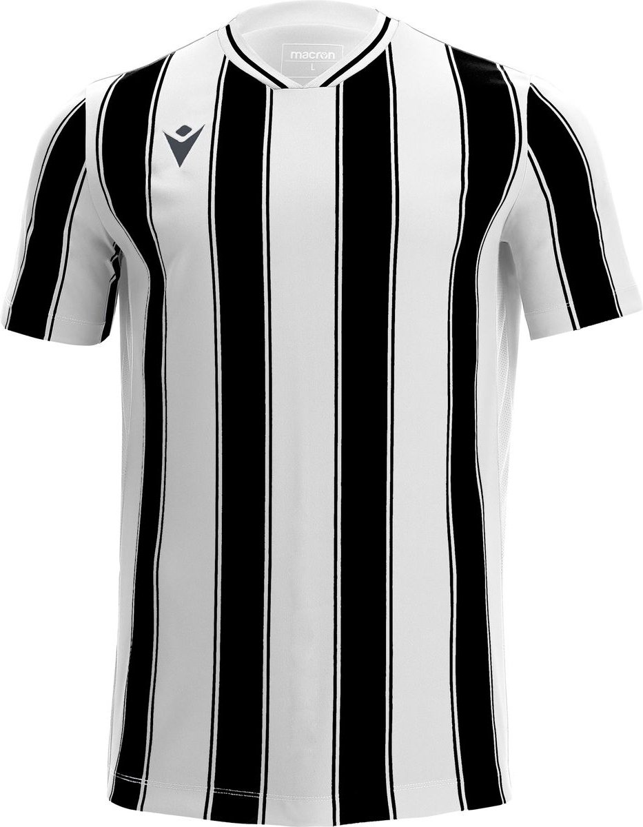 933x1200-20 Macron Sceptrum Shirt Korte Mouw Kinderen - Wit / Zwart | Maat: 164 - Afbeelding 1