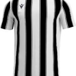 Macron Sceptrum Shirt Korte Mouw Kinderen - Wit / Zwart | Maat: 7-8 Y