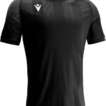 Macron Alioth Shirt Korte Mouw Kinderen - Zwart / Donkergrijs | Maat: 9-10 Y