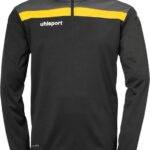 Uhlsport Offense 23 Ziptop Kinderen - Zwart / Antraciet / Limoen | Maat: 116