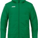 JAKO Coachjas Team Met Capuchon Kind SportGroen Maat 128